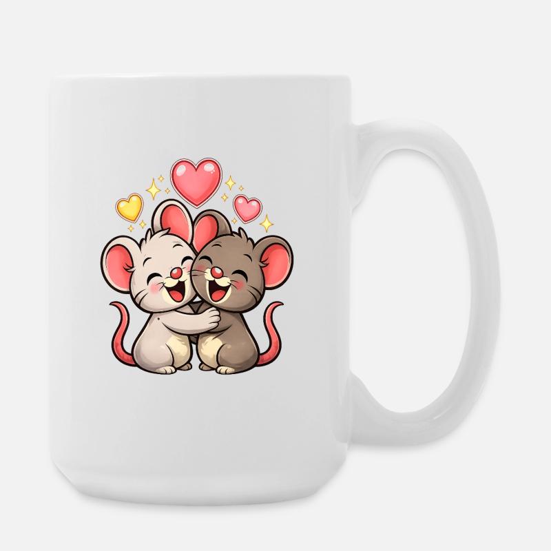 Liebe  - Große Tasse 440 ml - Weiß