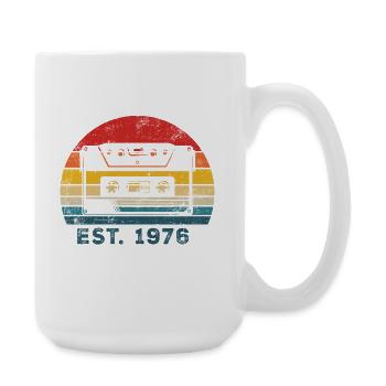 1976 50th Birthday - Large Mug 440 ml - white - Right