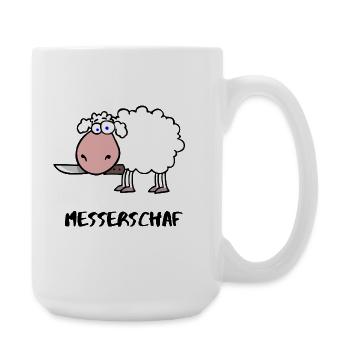 Messerschaf - Große Tasse 440 ml - Weiß - Rechts