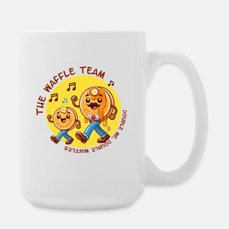Team Waffle - Große Tasse 440 ml - Weiß