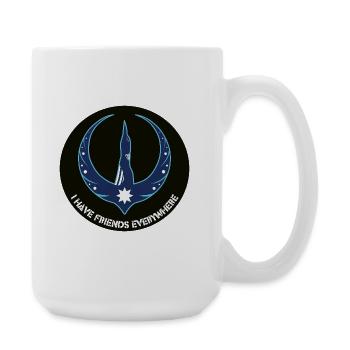 Fouhu de la rébellion du Minnesota - Grande tasse 440 ml - blanc - Droite