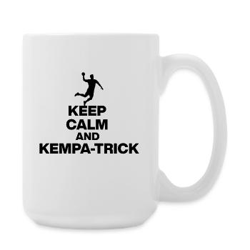 KEEP CALM & KEMPA-TRICK! DEUTSCHLAND HANDBALL - Große Tasse 440 ml - Weiß - Rechts