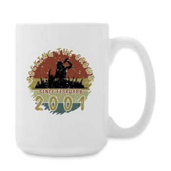 25th Birthday Rocking the crowd SNG 02/2001 - Large Mug 440 ml - white - Right