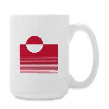 Greenland territory of the Kingdom of Denmark - Large Mug 440 ml - white - Right