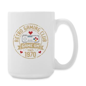 Anniversaire vintage des années 1970 Cadeau des années 1970 - Grande tasse 440 ml - blanc - Droite