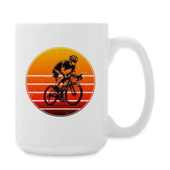 Motif clair de vélo de route pour chaque jour - Grande tasse 440 ml - blanc - Droite