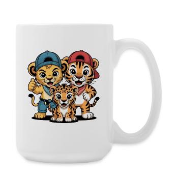Chapeaux Trio Câlins - Grande tasse 440 ml - blanc - Droite