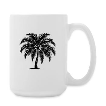 Palme - Große Tasse 440 ml - Weiß - Rechts
