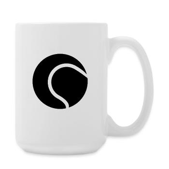 Tennisball - Große Tasse 440 ml - Weiß - Rechts