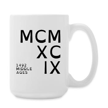 1999_COMPANY_black - Large Mug 440 ml - white - Right