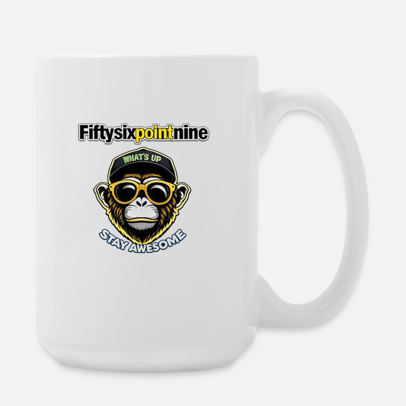 Fiftysixpointnine - Große Tasse 440 ml - Weiß