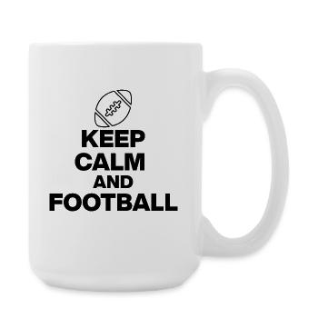 KEEP CALM AND FOOTBALL! THE DESIGN OF THE USA EVENT - Large Mug 440 ml - white - Right