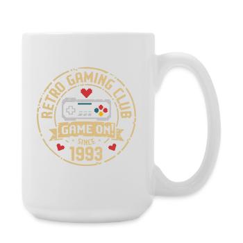 Vintage 1993 Birthday 1993 Gift 1993 - Large Mug 440 ml - white - Right