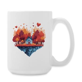Rêve de la Maison de l’Île d’Automne - Grande tasse 440 ml - blanc - Droite