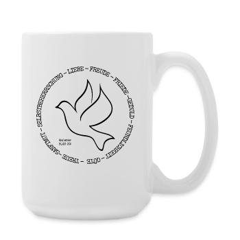 Früchte des Geistes. Galater 5, 22-23 - Große Tasse 440 ml - Weiß - Rechts