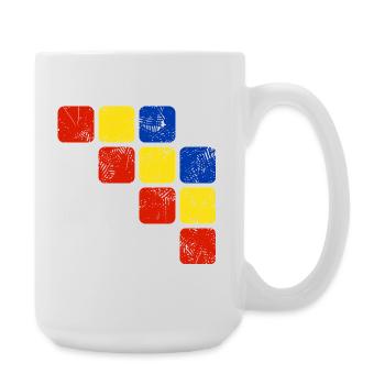 Colors Ornament Pattern - Basic Colors - Large Mug 440 ml - white - Right