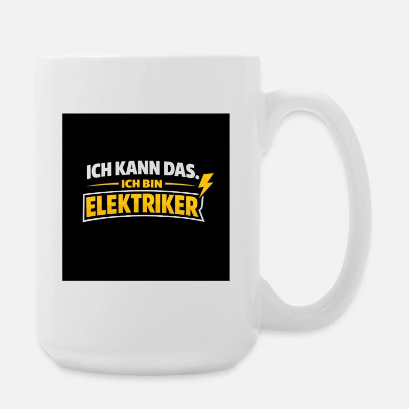Ich kann das. Ich bin Elektriker - Große Tasse 440 ml - Weiß