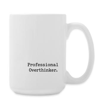 Professional Overthinker Minimalist - Large Mug 440 ml - white - Right