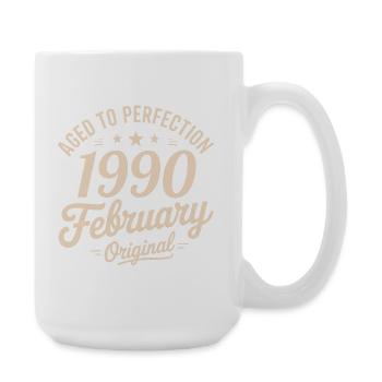 Février 1990 - February 1990 - Large Mug 440 ml - white - Right