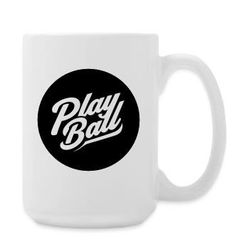 Play Ball Vintage Script - Large Mug 440 ml - white - Right