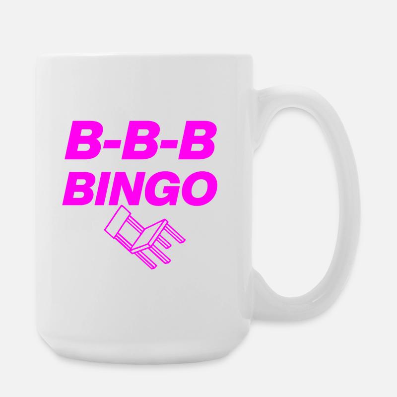 B-B-B-BINGO TREND, VIRAL FUN, MEME SCHOOL CHAIR 🪑 - Large Mug 440 ml - white