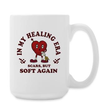 Herzheilung Era Narben Sanft - Große Tasse 440 ml - Weiß - Rechts