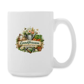 Rural women strong together - Large Mug 440 ml - white - Right