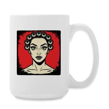 I SEE YOU - nice people - Large Mug 440 ml - white - Right