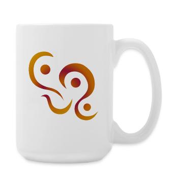 yoga_design_3 - Grande tasse 440 ml - blanc - Droite