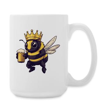 Bee Beer King - Large Mug 440 ml - white - Right