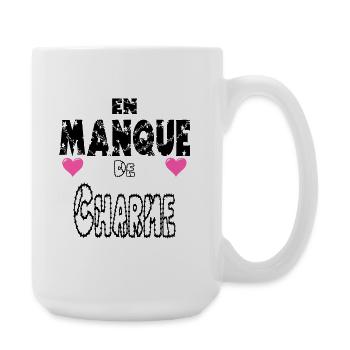 En Manque de Charme - Grande tasse 440 ml - blanc - Droite