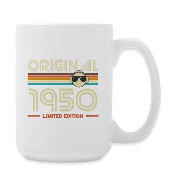 Originales Retro-T-Shirt der 1950er Jahre - Große Tasse 440 ml - Weiß - Rechts