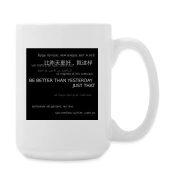 Hoodie_back_2 - Large Mug 440 ml - white - Right