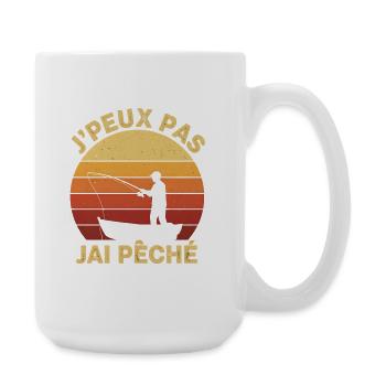 I can't I have Sunset Fishing - Large Mug 440 ml - white - Right
