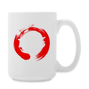 Logo du nunchaku NC5 - Grande tasse 440 ml - blanc - Droite