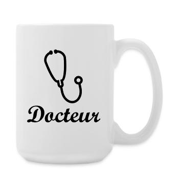 Docteur stéthoscope professionnel santé - Grande tasse 440 ml - blanc - Droite