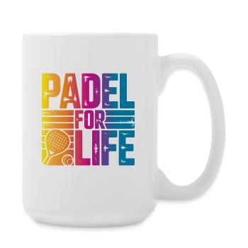 Padel for life - Large Mug 440 ml - white - Right