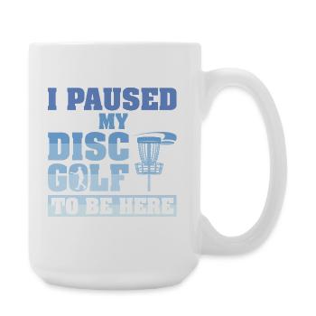 Disc Golf Geschenke Discgolf - Große Tasse 440 ml - Weiß - Rechts