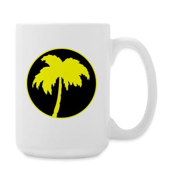 Palmen - Große Tasse 440 ml - Weiß - Rechts