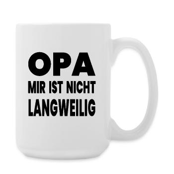 Opa - Große Tasse 440 ml - Weiß - Rechts