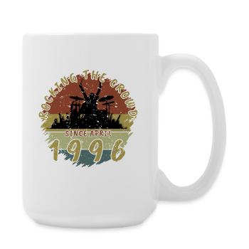 30th Birthday Rocking the crowd DRM 04/1996 - Large Mug 440 ml - white - Right