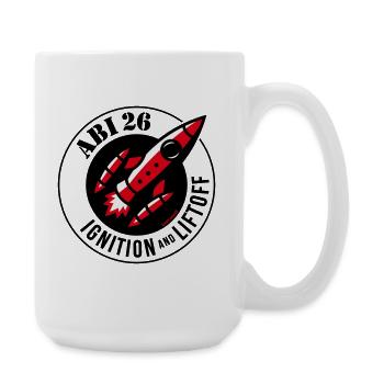 Abi 26 Ignition And Liftoff (Abitur 2026 / POS3C) - Große Tasse 440 ml - Weiß - Rechts