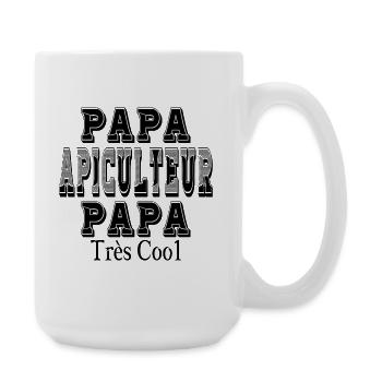 Papa Apiculteur Papa Très Cool - Grande tasse 440 ml - blanc - Droite