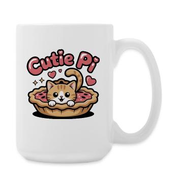 Cutie Pi Cat - Grande tasse 440 ml - blanc - Droite