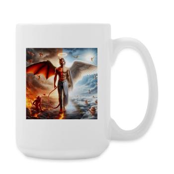 Celestial and Infernal Duality - Large Mug 440 ml - white - Right