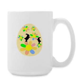 Œufs de Pâques : Lapin de Pâques - Grande tasse 440 ml - blanc - Droite