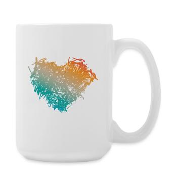 Heart - Large Mug 440 ml - white - Right