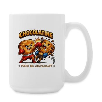 Chocolatine boxe - Grande tasse 440 ml - blanc - Droite