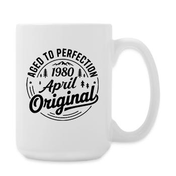 avril 1980 – Légende des sommets et montagnes - Grande tasse 440 ml - blanc - Droite