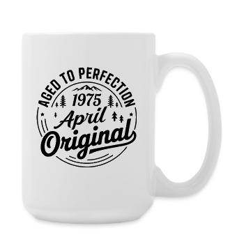 April 1975 – Legende der Gipfel und Berge - Große Tasse 440 ml - Weiß - Rechts
